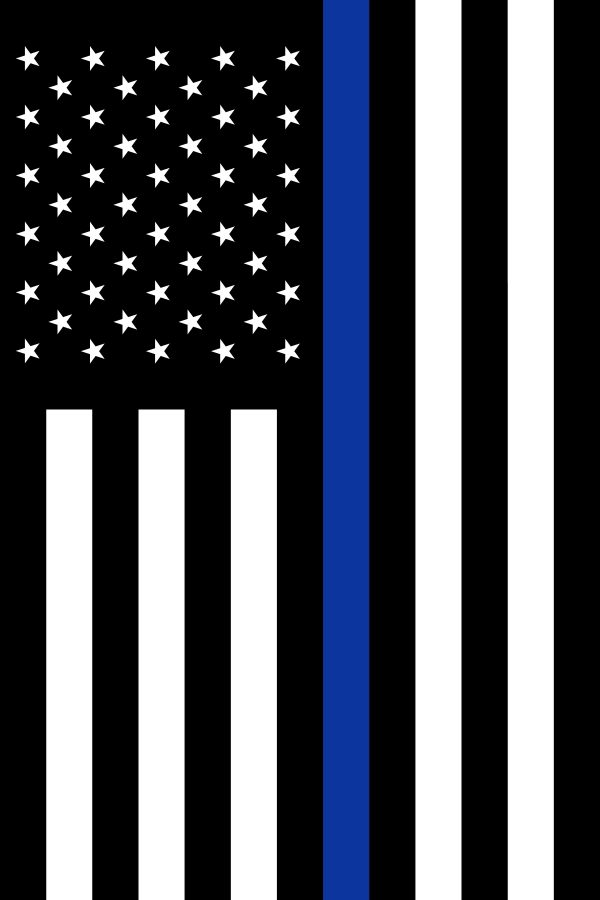 Thin Blue Line U.S. - 18x12"