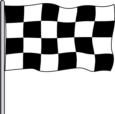 Attraction Flag - B&W Checker 3x5' - Brandy Wine Flags